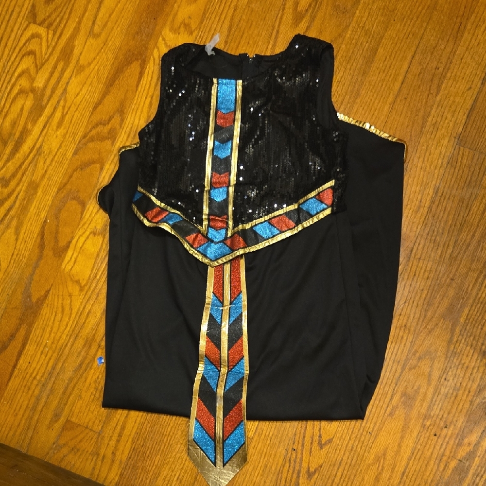 Eqyptian Queen Dress with Colorful Head Peice Costume